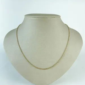 Colar Elo Português Folheada a Ouro 18k