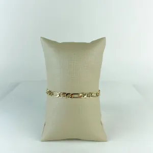 Pulseira Groumet Masculina Folheado a Ouro 18k