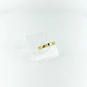 Anel Corações Folheado a Ouro 18k