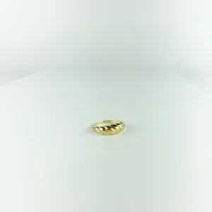 Anel Croissant Folheado a Ouro 18k