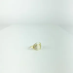 Anel Fios Entrelaçados Folheado a OUro 18k