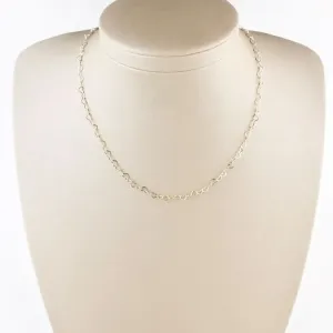 Colar Elos de Coração Folheada a Ouro 18k