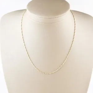 Colar Singapura Folheada a Ouro 18k