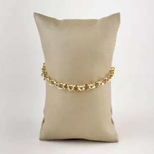 Pulseira Elo Português Folheado a Ouro 18k