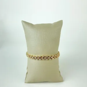 Pulseira Olhinhos em Zircônias Folheada a Ouro 18k