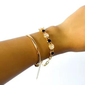 Pulseira Cartier com Zircônias Folheado a Ouro 18k