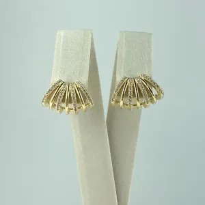 Brinco Ear Cuff 7 Aros Folheado a Ouro 18k