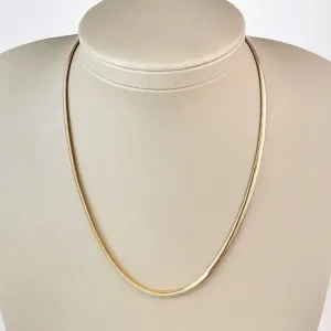 Colar Lacraia Banhado a Ouro 18K