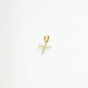 Pingente de Cruz Folheado a Ouro 18k