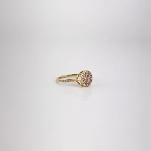 Anel Chuveirinho Cravejado em Zircônias Folheado a Ouro 18k