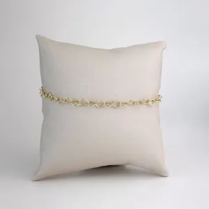 Pulseira Corações Folheada a Ouro 18k