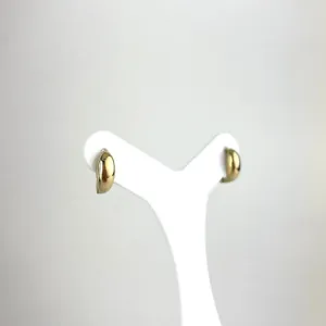 Brinco Argola Orgânico Folheado a Ouro 18k