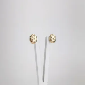 Brinco Estrelado Cravejado em Zircônias Folheado a Ouro 18k