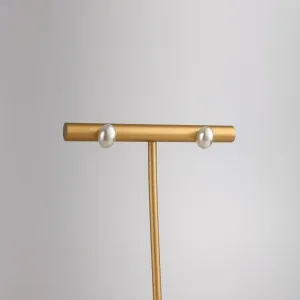 Brinco Pérola Folheado a Ouro 18k