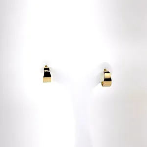 Brinco Argola Lisa Folheado a Ouro 18k