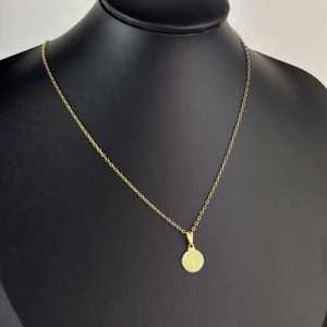 Choker Pingente Pai Nosso Folheado a Ouro 18k