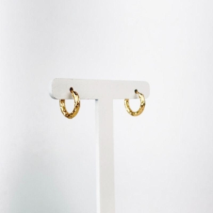 Brinco Argola em Aço Inox 316L na Cor Dourada