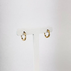 Brinco Argola em Zircônias Folheado a Ouro 18k