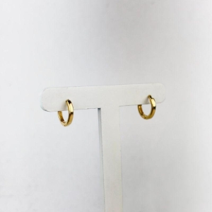 Brinco Argola Folheado a Ouro 18k