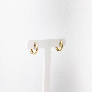 Brinco Argola Lisa Folheado a Ouro 18k