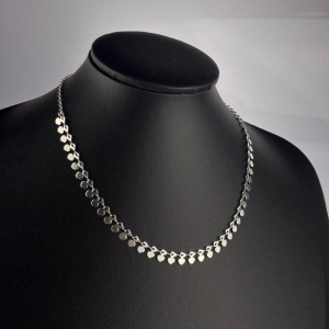 Choker com Mini Corações Folheado a Prata