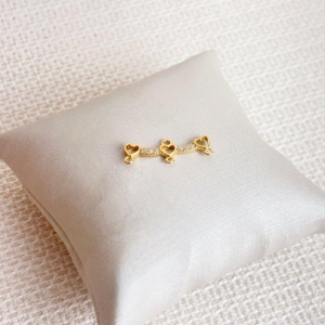 Canga Para Três Filhos Folheado a Ouro 18K