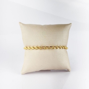 Pulseira Cordão Baiano 4mm Folheada a Ouro 18K