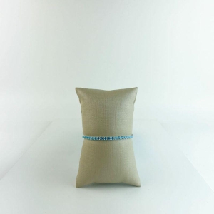 Pulseira Riviera Azul Folheado em Prata