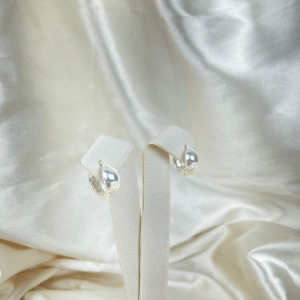 Brinco de Argolinha Lisa Folheado a Prata