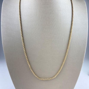 Colar Cordão Baiano Folheado a Ouro 18k