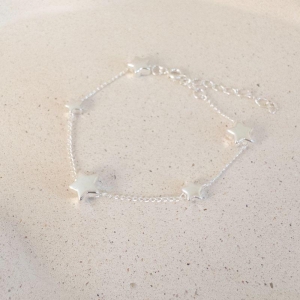 Pulseira Estrelas Folheada a Prata