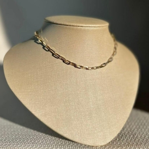 Choker Elo Cartier Folheada a Ouro