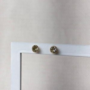 Brinco Ponto de Luz Folheado a Ouro 18k