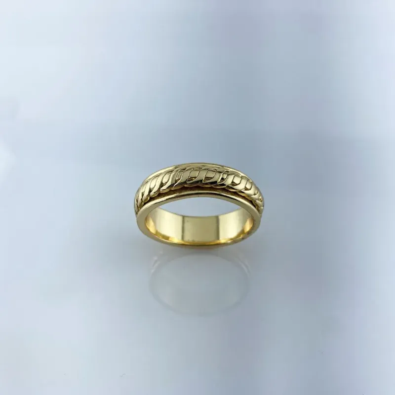 Anel Masculino Folheado a Ouro 18k
