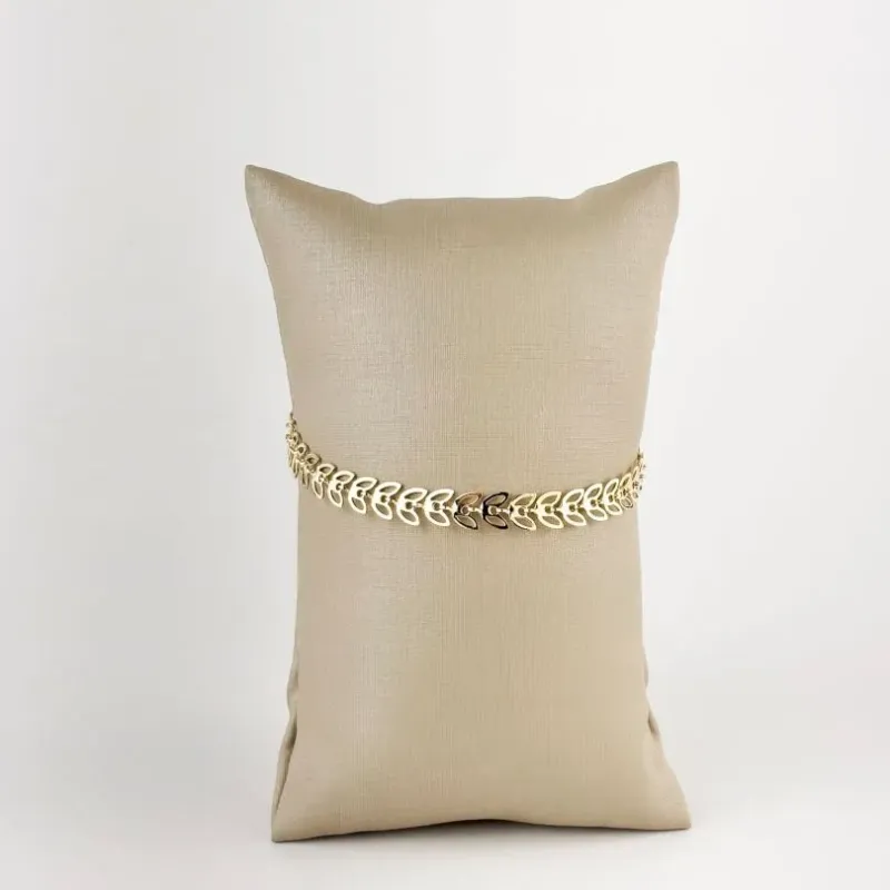 Pulseira Folhinhas Folheado a OUro 18k