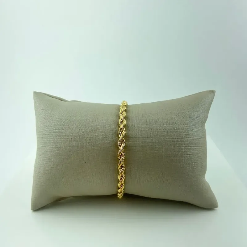 Pulseira Cordão Baiano Folheado a Ouro 18k
