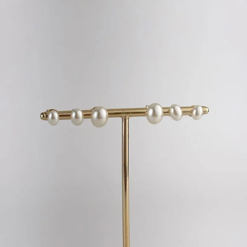 Brinco Trio Pérola Folheado a Ouro 18k
