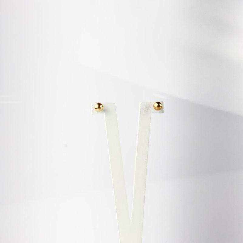 Brinco Bolinha Infantil Folheado a Ouro 18k