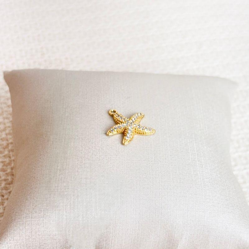 Pingente Estrela do Mar Folheado a Ouro 18K