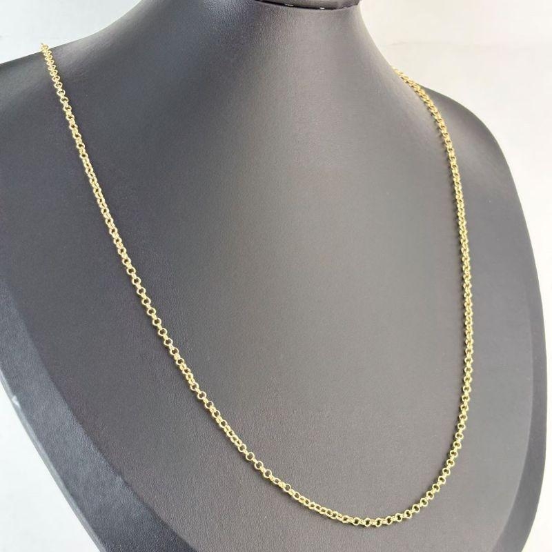 Colar Elo Português Folheado a Ouro 18k