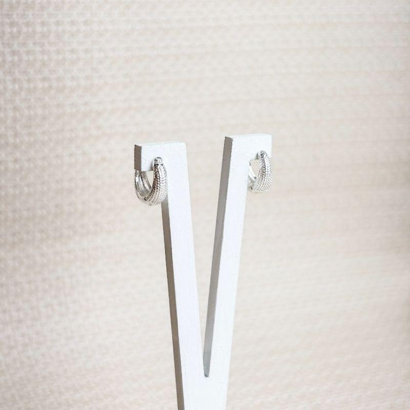 Brinco Argolinha Folheado a Prata