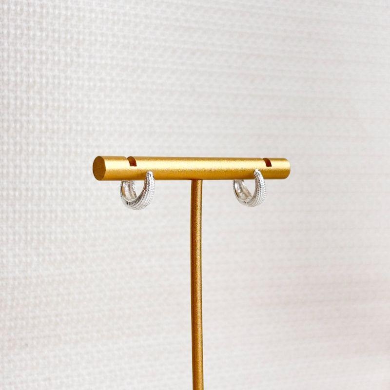 Brinco Argolinha Folheado a Prata