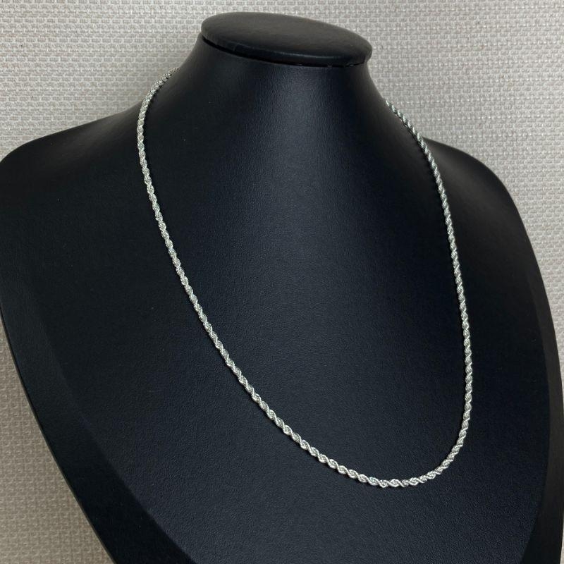 Colar Cordão Baiano Folheado a Prata