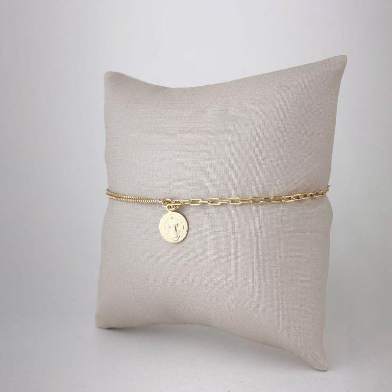 Pulseira São Pedro Folheada a Ouro 18k