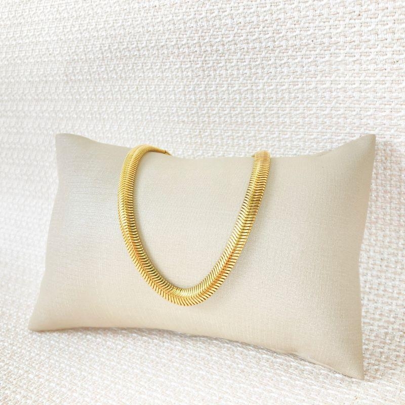 Pulseira Snake em Aço Inox 316L na cor Dourada