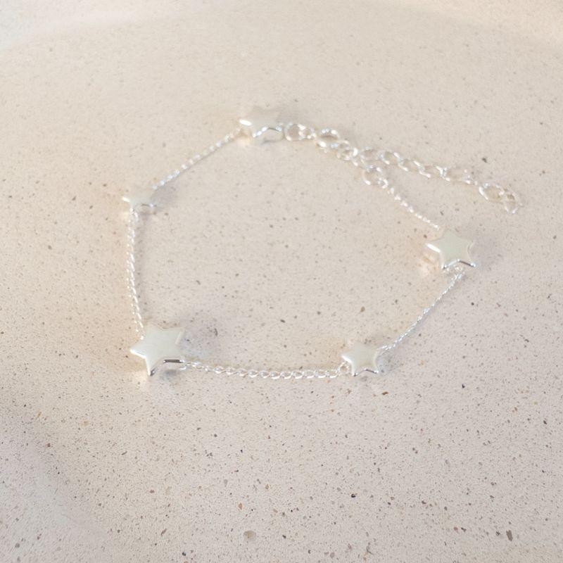Pulseira Estrelas Folheada a Prata