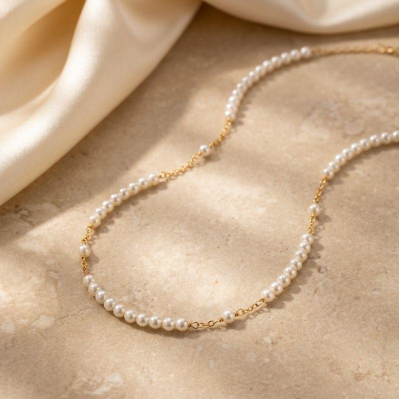 Choker de Pérolas Folheada a Ouro 18k