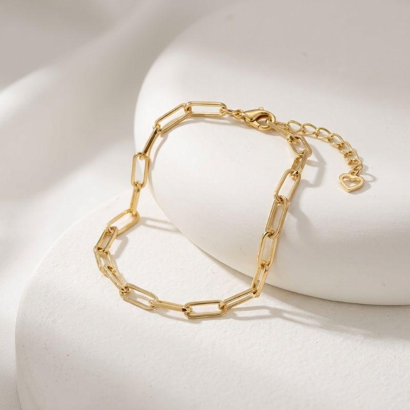 Pulseira Elo Cartier 3mm Folheada a Ouro 18K