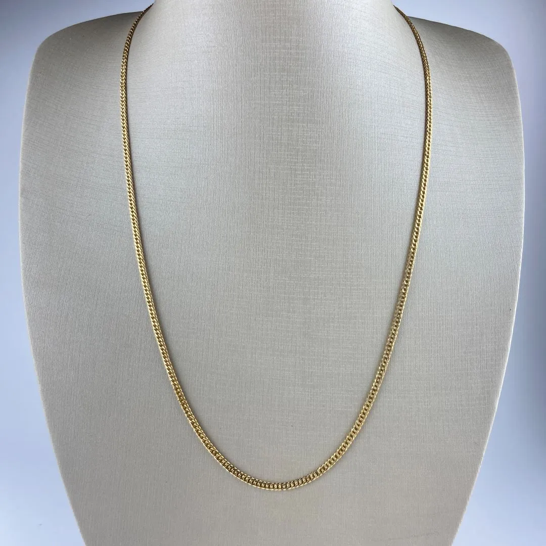 Corrente Masculina Elo Groumet Folheado a Ouro 18k