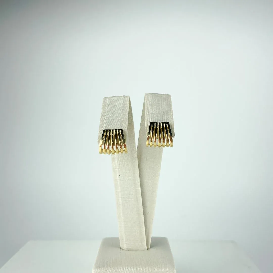 Brinco 7 Aros Folheado a Ouro 18k